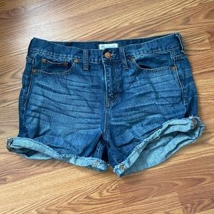 Madewell Denim Raw Edge Shorts
